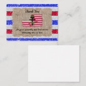 American Striped bedankkaart Notitiekaartje (Voorkant / Achterkant)