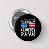 American Stud Boy Country 4th of juli Amerikaanse Ronde Button 5,7 Cm (Voorkant /achterkant)