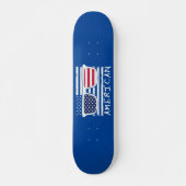 AMERICAN SUNGLASSEN grappig op 4 juli Persoonlijk Skateboard (Voorkant)