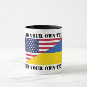 American support towards Ukraine Throw Pillow Mok (Midden)