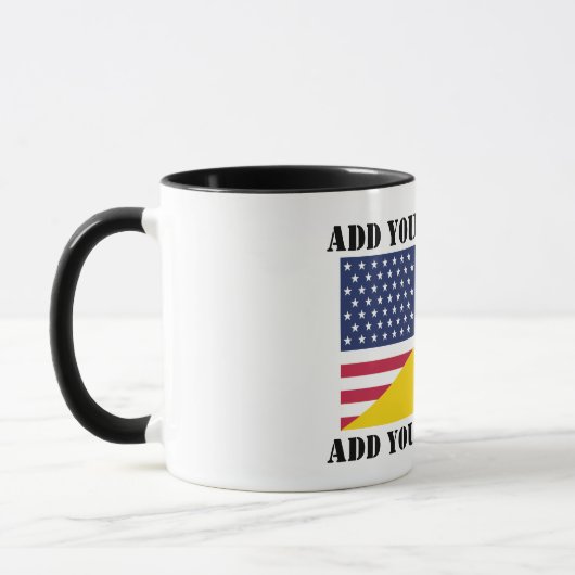 American support towards Ukraine Throw Pillow Mok (Links)