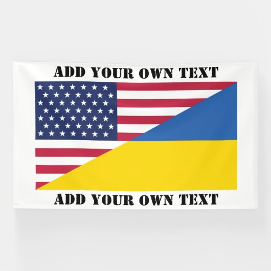 American support towards Ukraine Throw Pillow Spandoek (Horizontaal)