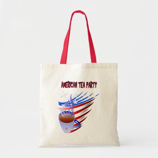 American Tea Party Bag Tote Bag (Voorkant)