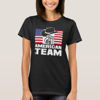 American Team Black Women T-shirt