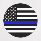 American Thin Blue Line Decor Labels (Design 1)
