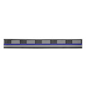 American Thin Blue Line Decor Satijnen Lint (Voorkant)
