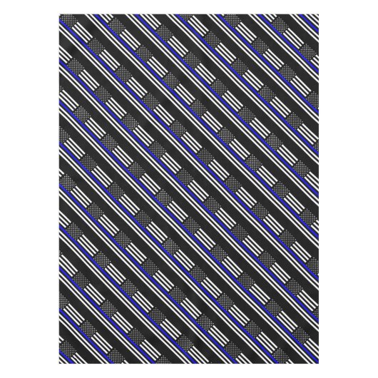American Thin Blue Line Decor Tafelkleed (Voorkant)