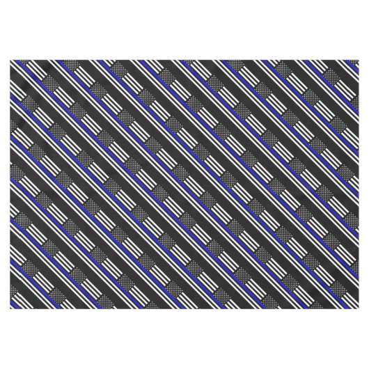 American Thin Blue Line Decor Tafelkleed (Voorkant (Horizontaal))
