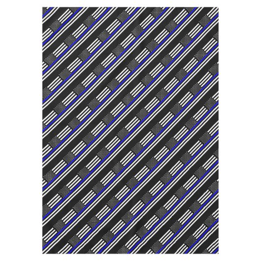 American Thin Blue Line Decor Tafelkleed (Voorkant)