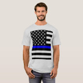 American Thin Blue Line Graphic T-shirt (Voorkant volledig)