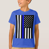 American Thin Blue Line Graphic T-shirt (Voorkant)