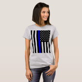 American Thin Blue Line Graphic T-shirt (Voorkant volledig)