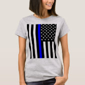 American Thin Blue Line Graphic T-shirt (Voorkant)