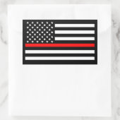American Thin Red Line Decor Rechthoekige Sticker (Tas)