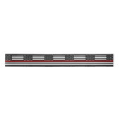American Thin Red Line Decor Satijnen Lint (Voorkant)