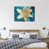 American Tiger Lily Canvas Afdruk (Insitu (Slaapkamer))