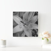 American Tiger Lily Vierkante Klok (Huis)