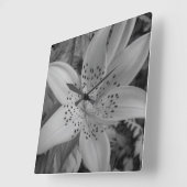 American Tiger Lily Vierkante Klok (Hoek)