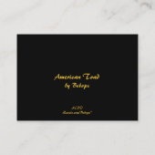 American Toad ATC Visitekaartje (Achterkant)