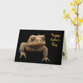 American Toad Fathers Day Kaart (Gele Bloem)
