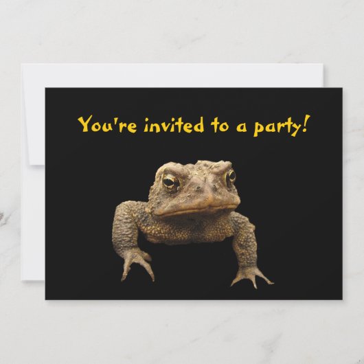 American Toad Invitation Kaart (Voorkant)
