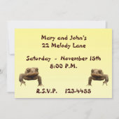 American Toad Invitation Kaart (Achterkant)