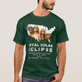 American Total Solar Eclipse 2024 Verenigde Staten T-shirt (Voorkant)