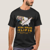 American Total Solar Eclipse O 2024 Verenigde Stat T-shirt (Voorkant)