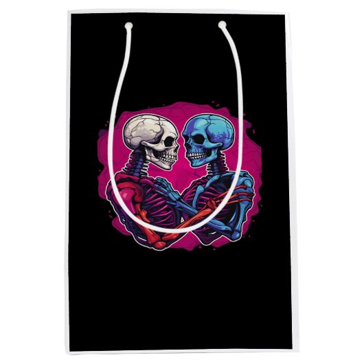American Traditional Skeleton Holding Hands Tattoo Medium Cadeauzakje (Voorkant)