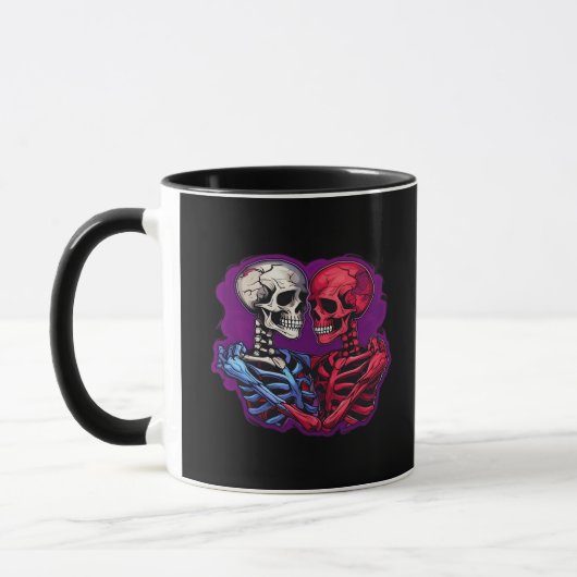 American Traditional Skeleton Holding Hands Tattoo Mok (Links)
