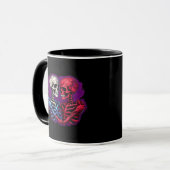American Traditional Skeleton Holding Hands Tattoo Mok (Voorkant links)
