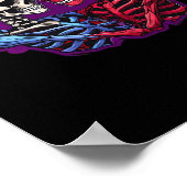 American Traditional Skeleton Holding Hands Tattoo Poster (Hoek)