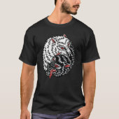 American Traditional Tattoo Old School Flash Wolf T-shirt (Voorkant)