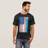 American Transgender Flag Transgender T-shirt (Voorkant volledig)