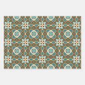 American Tribal Native Naadloze Patroon Set No5 Inpakpapier Vel (Voorkant 2)