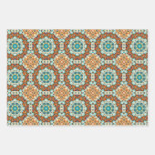 American Tribal Native Naadloze Patroon Set No6 Inpakpapier Vel (Voorkant 2)