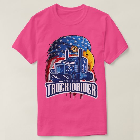 American Truck Driver T-shirt (Design voorkant)