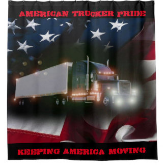 American Trucker Pride Douchegordijn