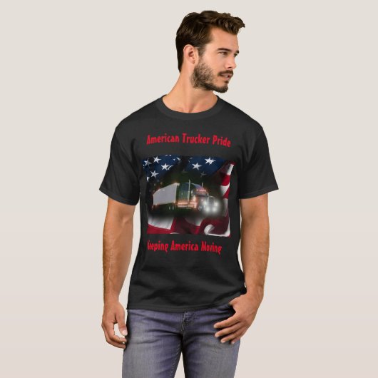 American Trucker Pride T-shirt (Voorkant volledig)