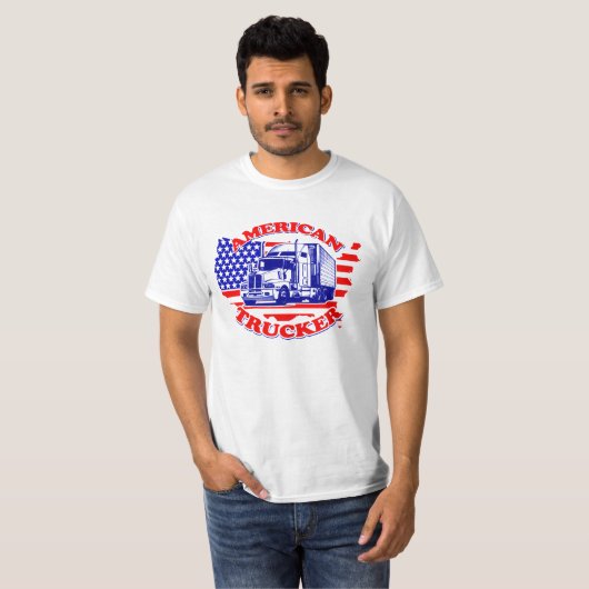 American Trucker T-Shirt (Voorkant volledig)