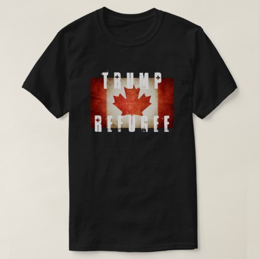 AMERICAN TRUMP REFUGEE CANADA T-SHIRT (Design voorkant)