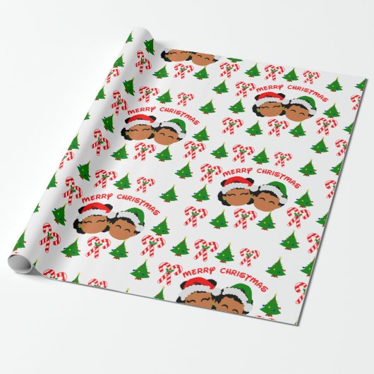 American Twins Holiday kerstcadeau Cadeaupapier (Uitgerold)