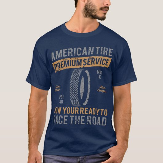 American Tyre Premium Service Mannen T-shirt (Voorkant)