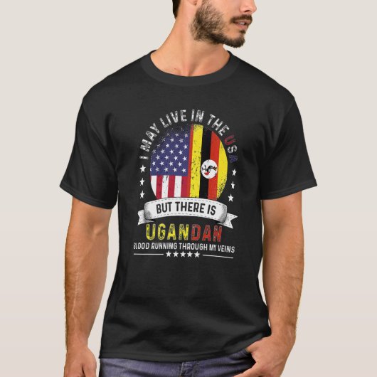 American Ugandan Home in US Patriot American Ugand T-shirt (Voorkant)