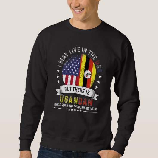 American Ugandan Home in US Patriot American Ugand Trui (Voorkant)