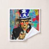 American Uncle Sam Bad Handdoek (Wasdoekje)