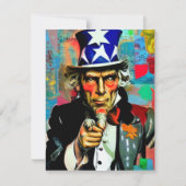 American Uncle Sam Notitiekaartje (Voorkant)