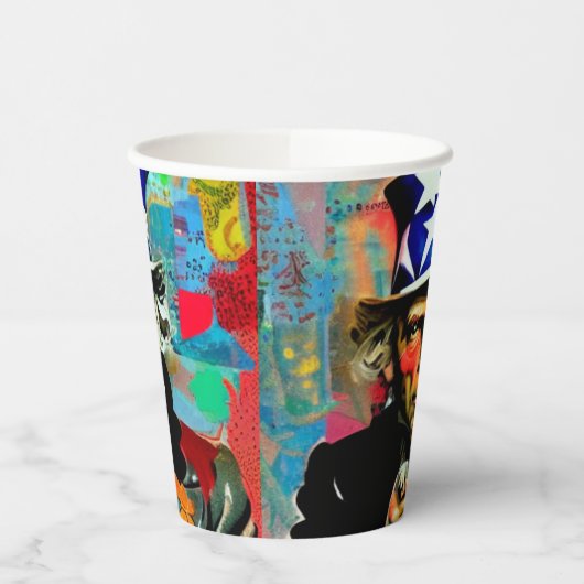 American Uncle Sam Papieren Bekers (Links)