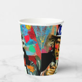 American Uncle Sam Papieren Bekers (Rechts)