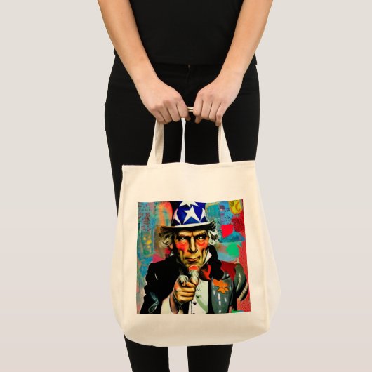 American Uncle Sam Tote Bag (Voorkant (product))